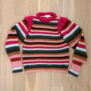 Colorful Alpaca-Blend Striped Women’s Sweater from FABIENNE CHAPOT